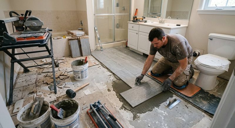 Bathroom Floor Replacement in Charleston, SC