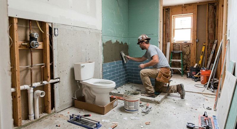 Bathroom Floor Replacement in Denver County, CO