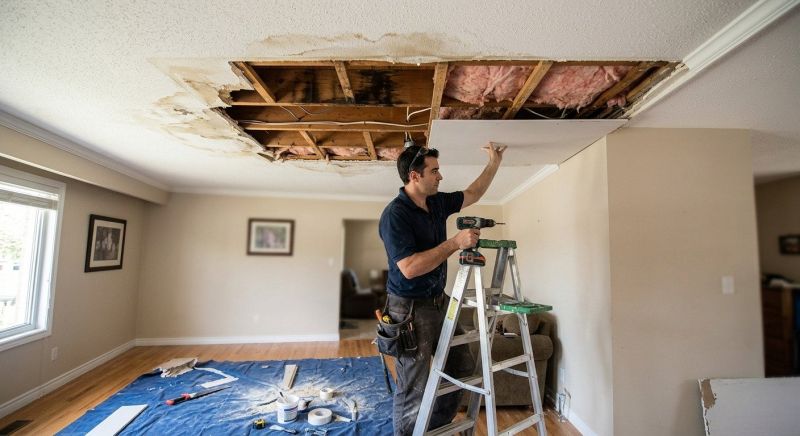 Water Damage Ceiling Repair in Katy, TX
